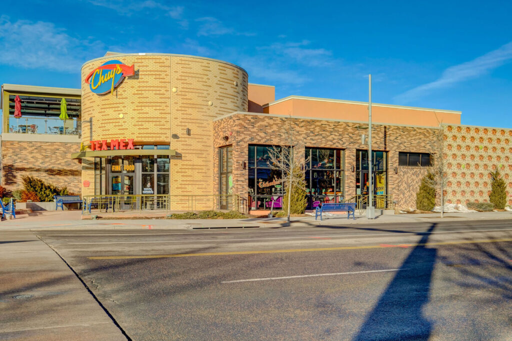 Exterior of Chuy's restaurant as seen from across the street